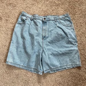 High Waisted Denim Mom Shorts